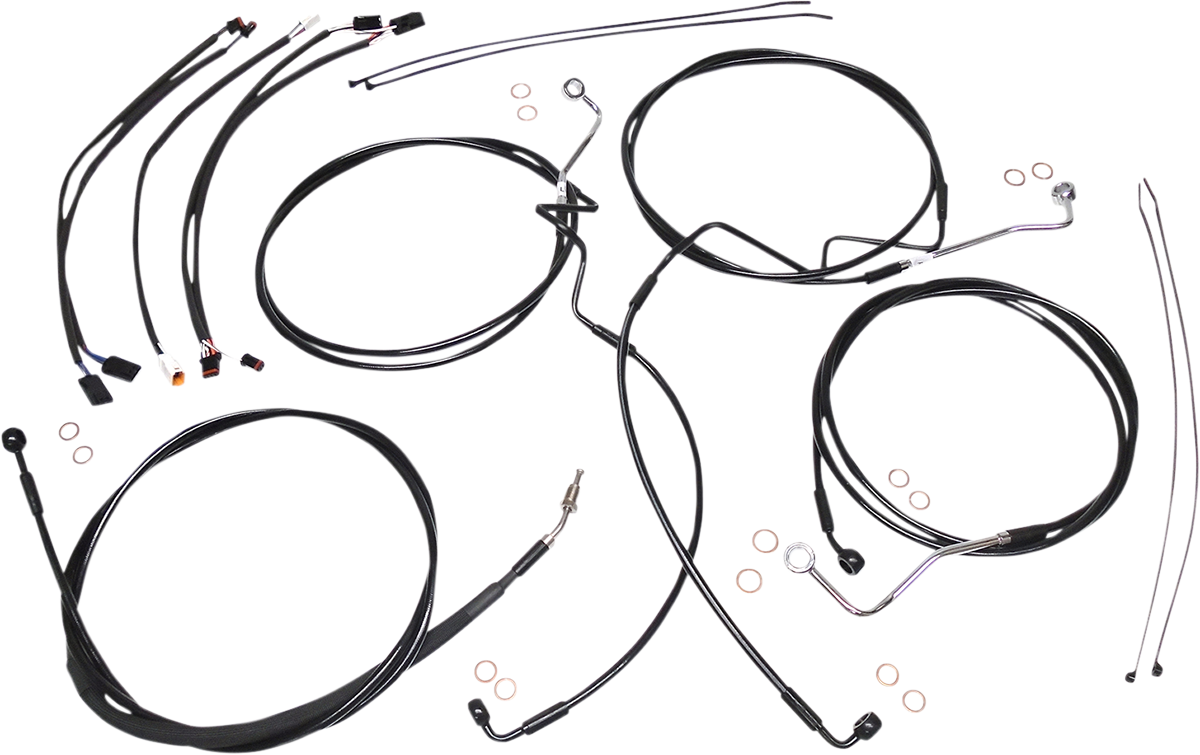 Magnum XR Stainless DOT Handlebar Installation Kits 12" - 14" 486411