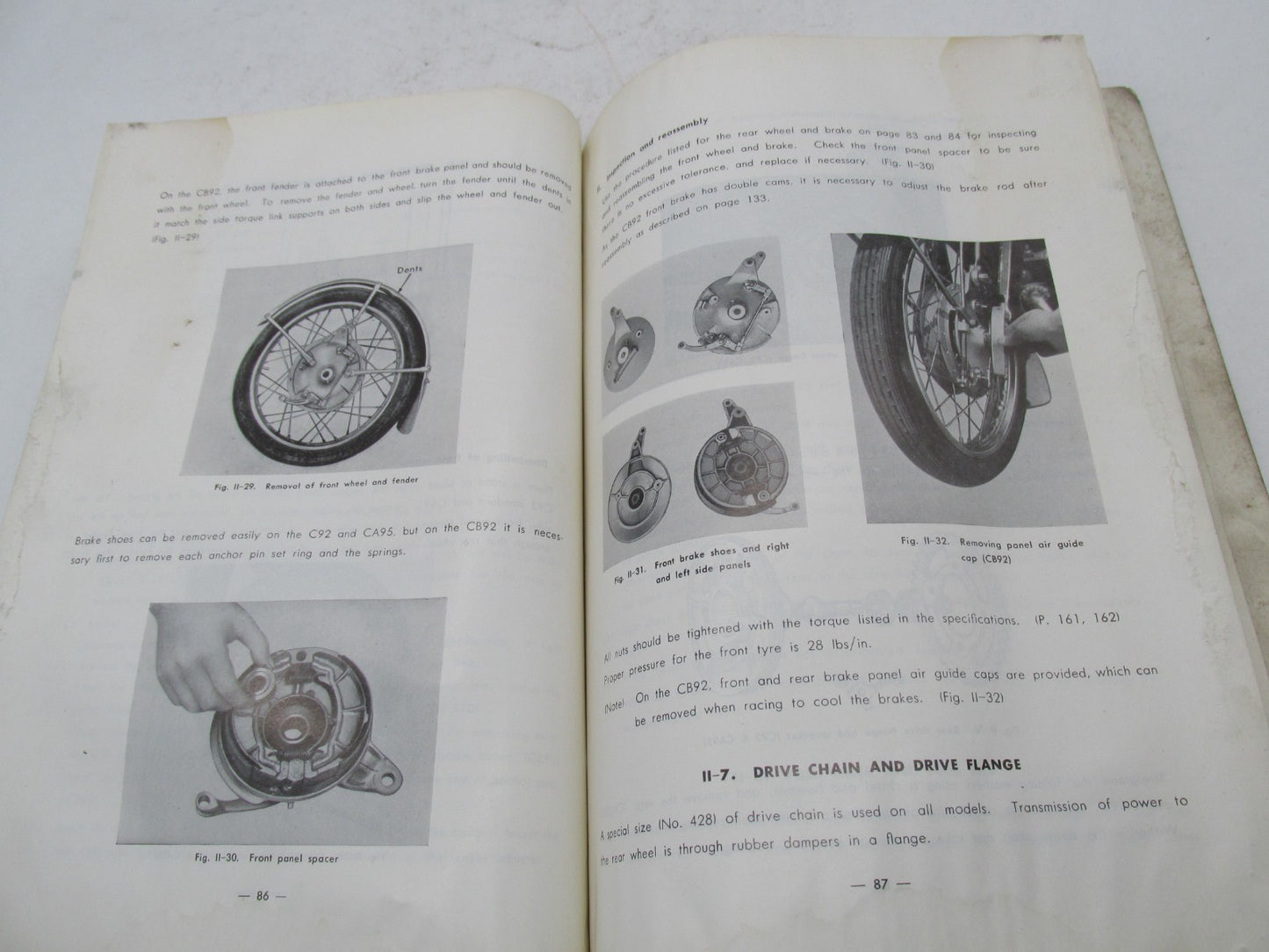 Genuine OEM Honda 125 150 Shop Service Repair Manual C92 CS92 CB92 C95