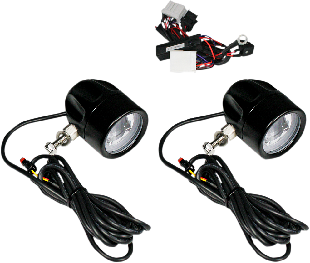 Custom Dynamics Probeam LED Halo Fog Lights Black PB-FOG-HD-B