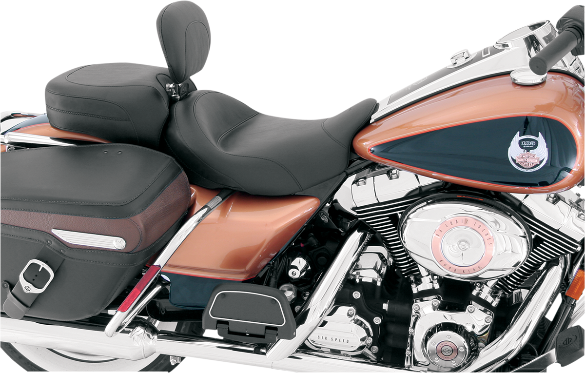 Mustang Wide Vintage Solo Seat with Driver Backrest 79600