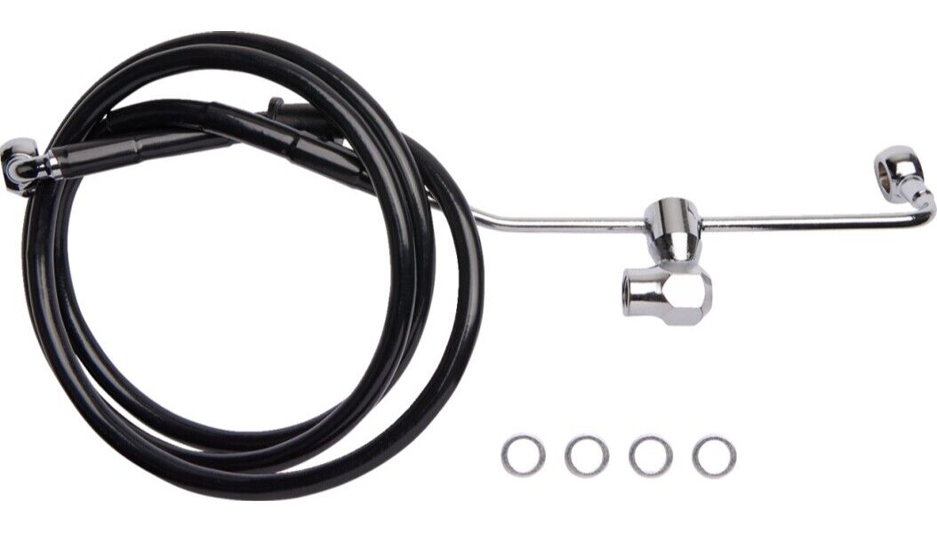 Drag Specialties Standard Length ABS Stainless Steel Brake Line Kits 1741-6339