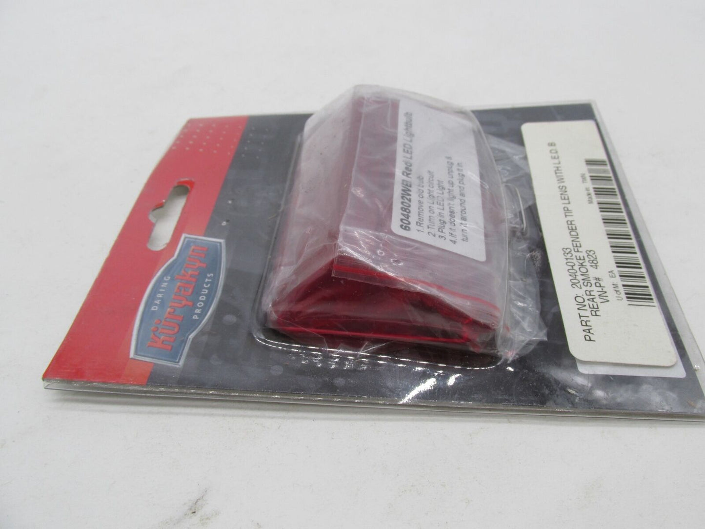 Harley Davidson Genuine Red Rear Fender Tip Market Light Lens
