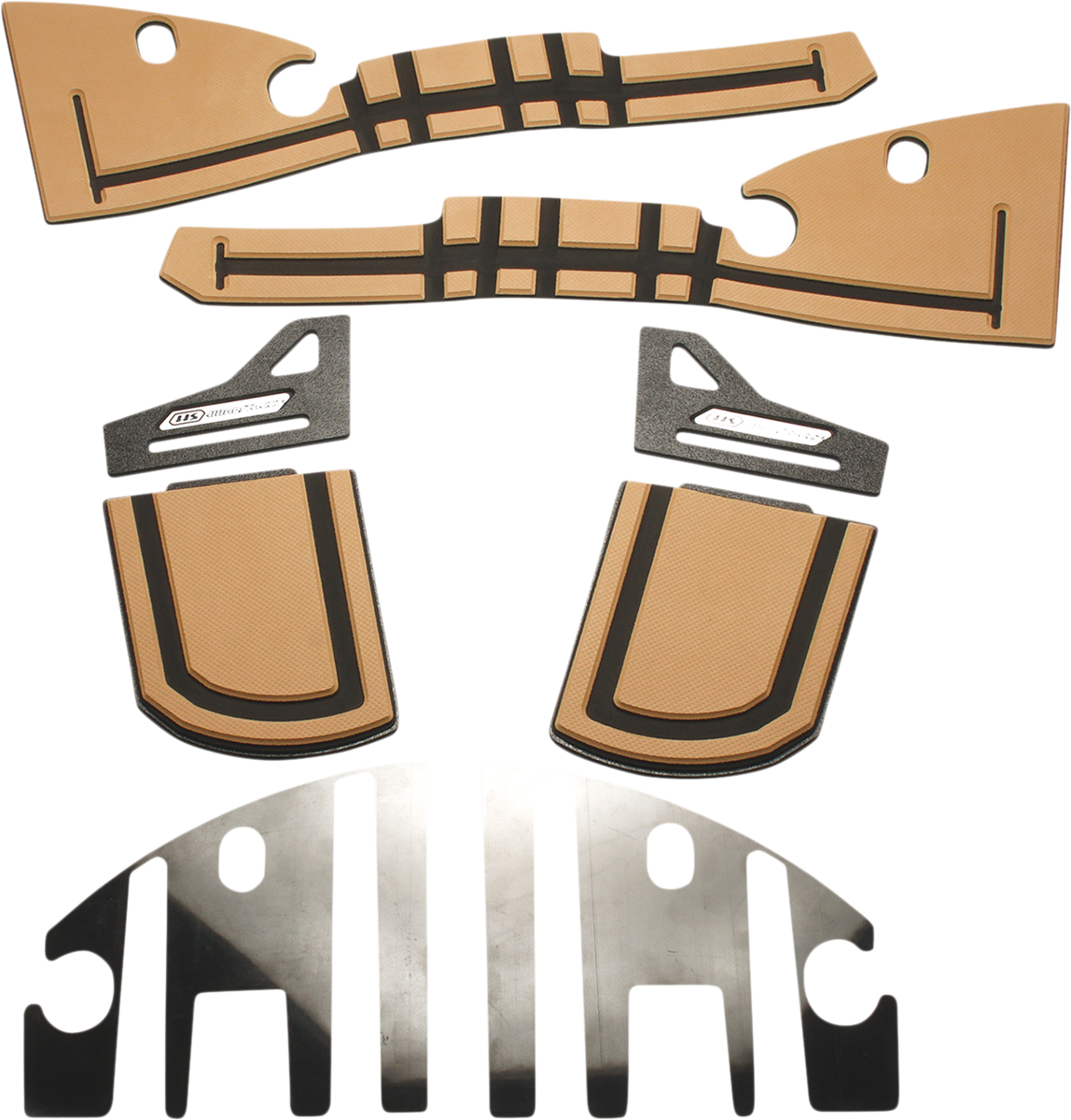 HARDSTREET Saddlebag Shelf Set Tan 1033SBSHINTB