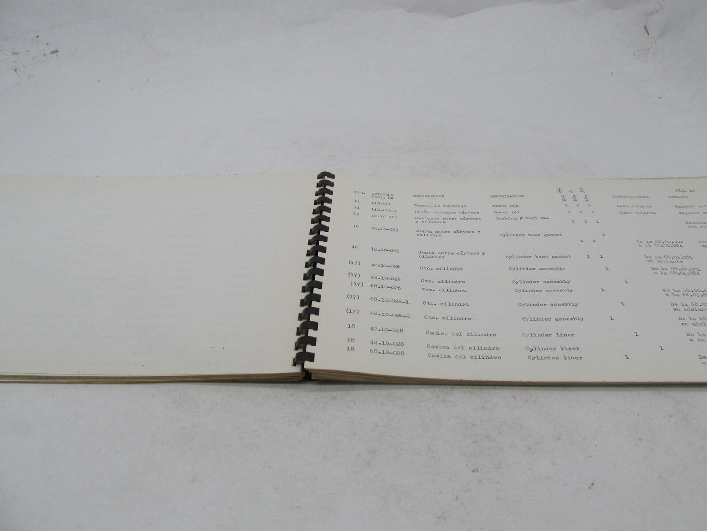 Bultaco Factory Pursang Mk4 Motorcycle Catalog Parts List Catalog 68.32-117-1