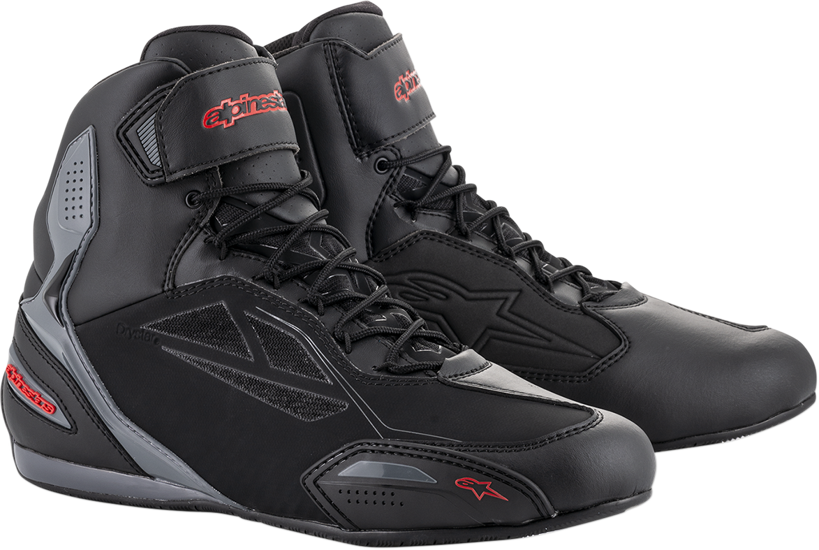 Alpinestars Faster 3 Drystar Riding Shoes Black Gray Red 7.5 2540719131-7.5