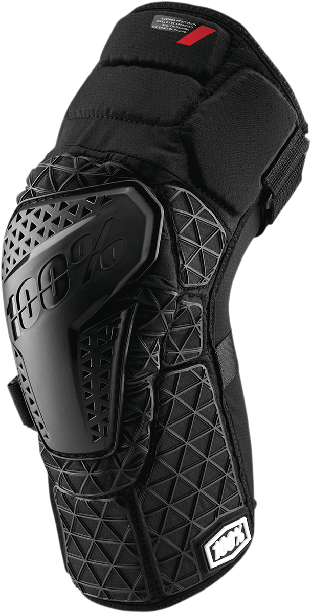 100% Surpass Knee Guards Black Small 90210-001-10
