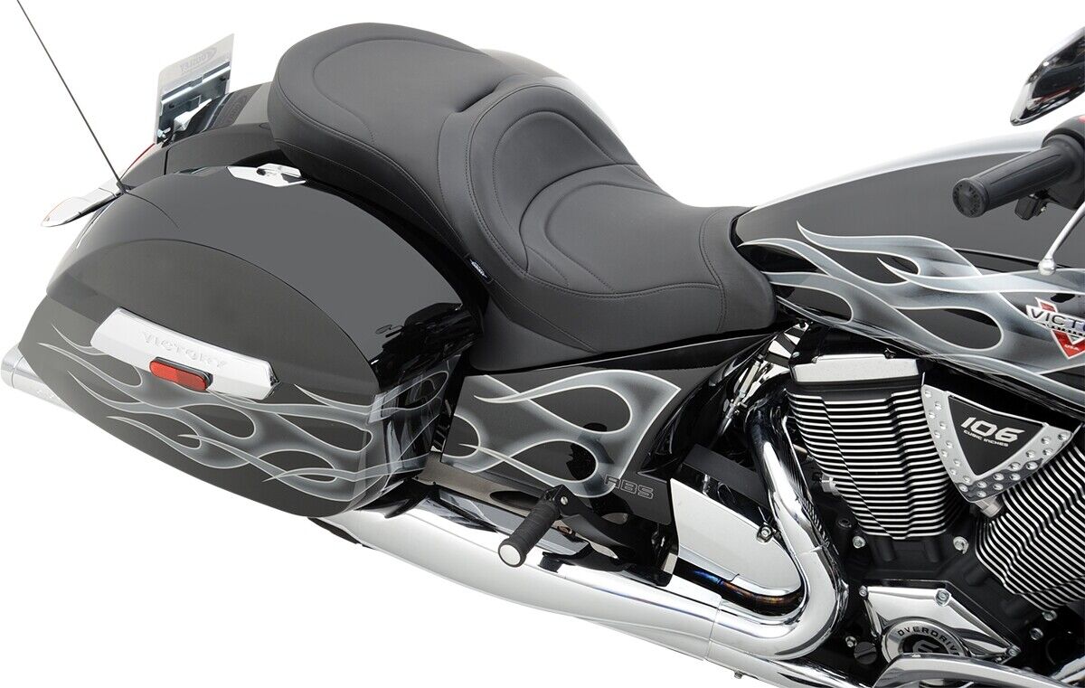 Drag Specialties Low-Profile Touring Seat for Victory OEM Backrest 0810-1540