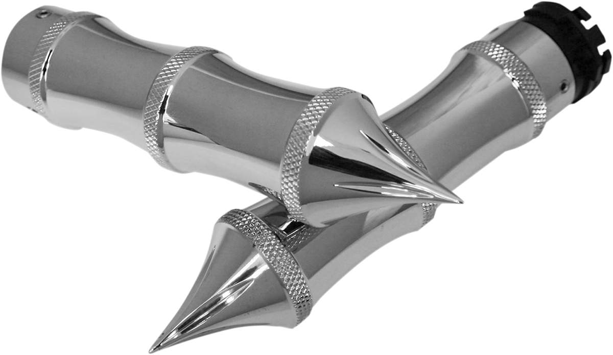 Accutronix Tribal Grips Chrome GR100-LC