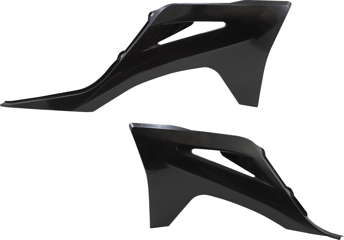 Acerbis Radiator Shrouds Black/Metallic 2872737440