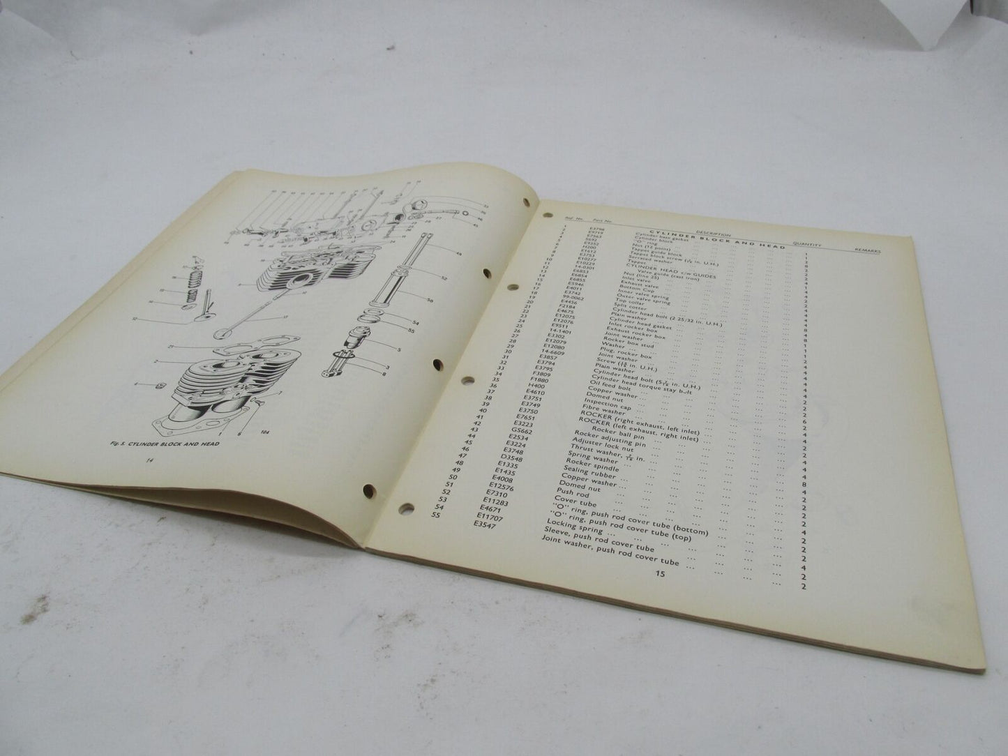 Triumph Official Factory OEM 1973 500CC Replacement Parts Catalog 99-0973