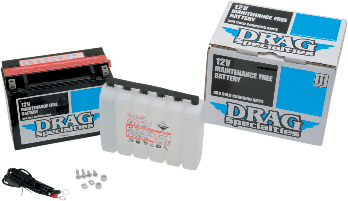Drag Specialties AGM Maintenence-Free Battery YTX24HL-BS 2113-0212