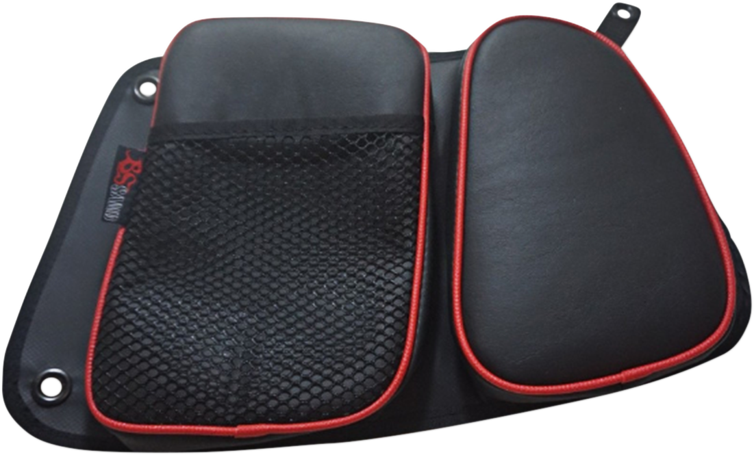 BS SANDS Door Bags Black Red Rear RZRDBRRRD