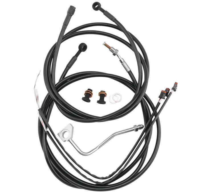 Burly Cable and Brake Line Kits 13in. Bagger Bars B30-1290