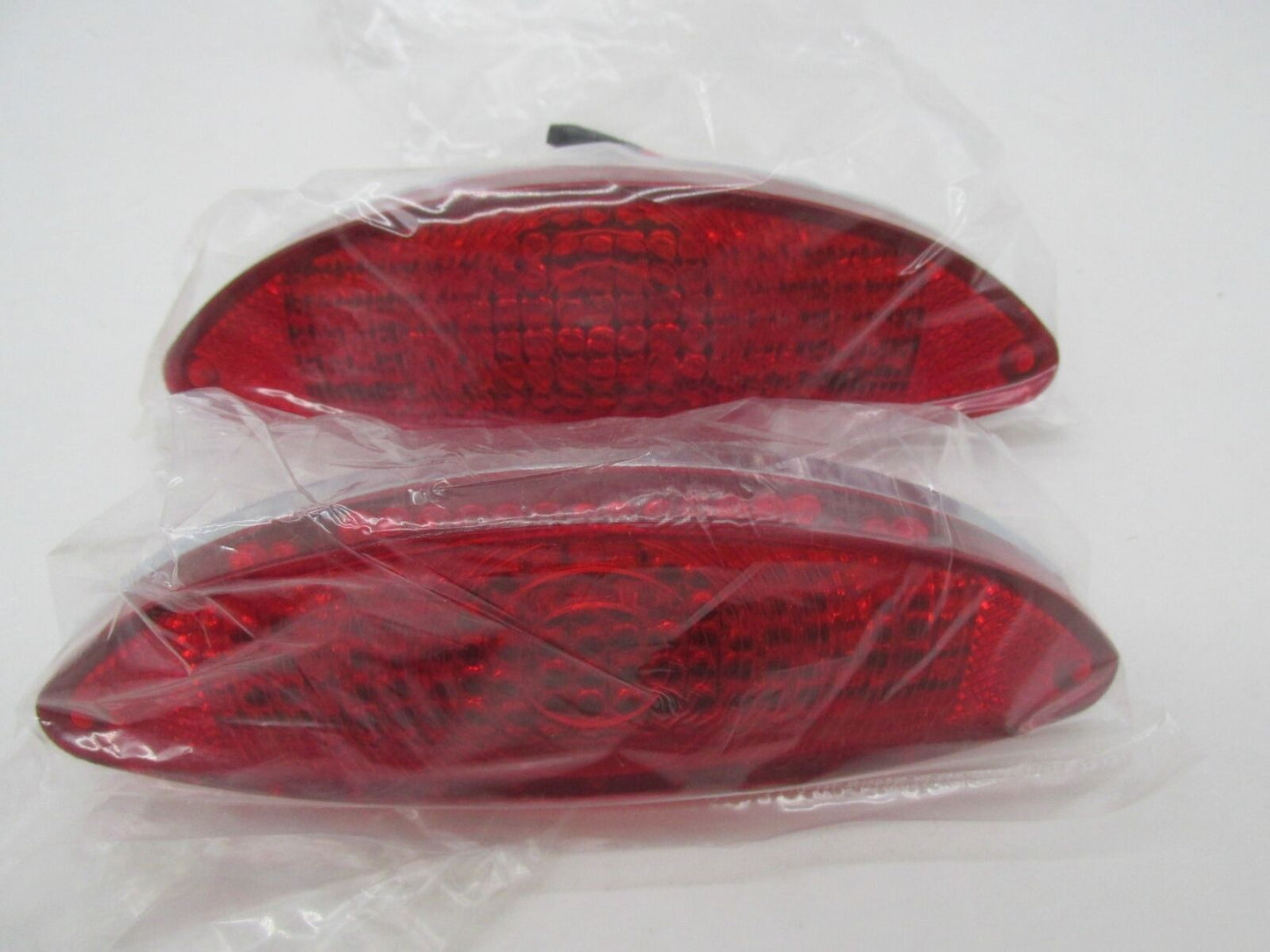 Harley Chopper KustomWerkz Red Chrome LED Taillight Assembly 6.25" x 1-7/8"
