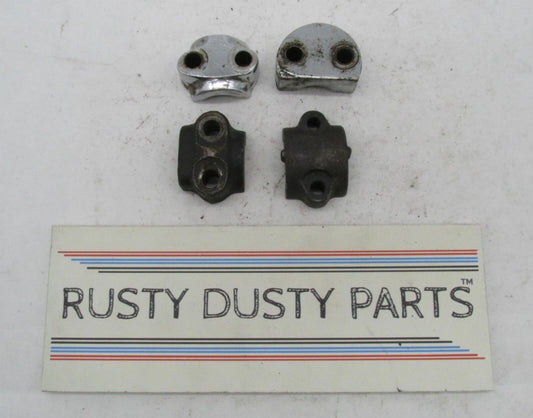 Mixed lot of Vintage BSA Triumph TR6 T140 T120 Front Axle Fork Clamps Caps
