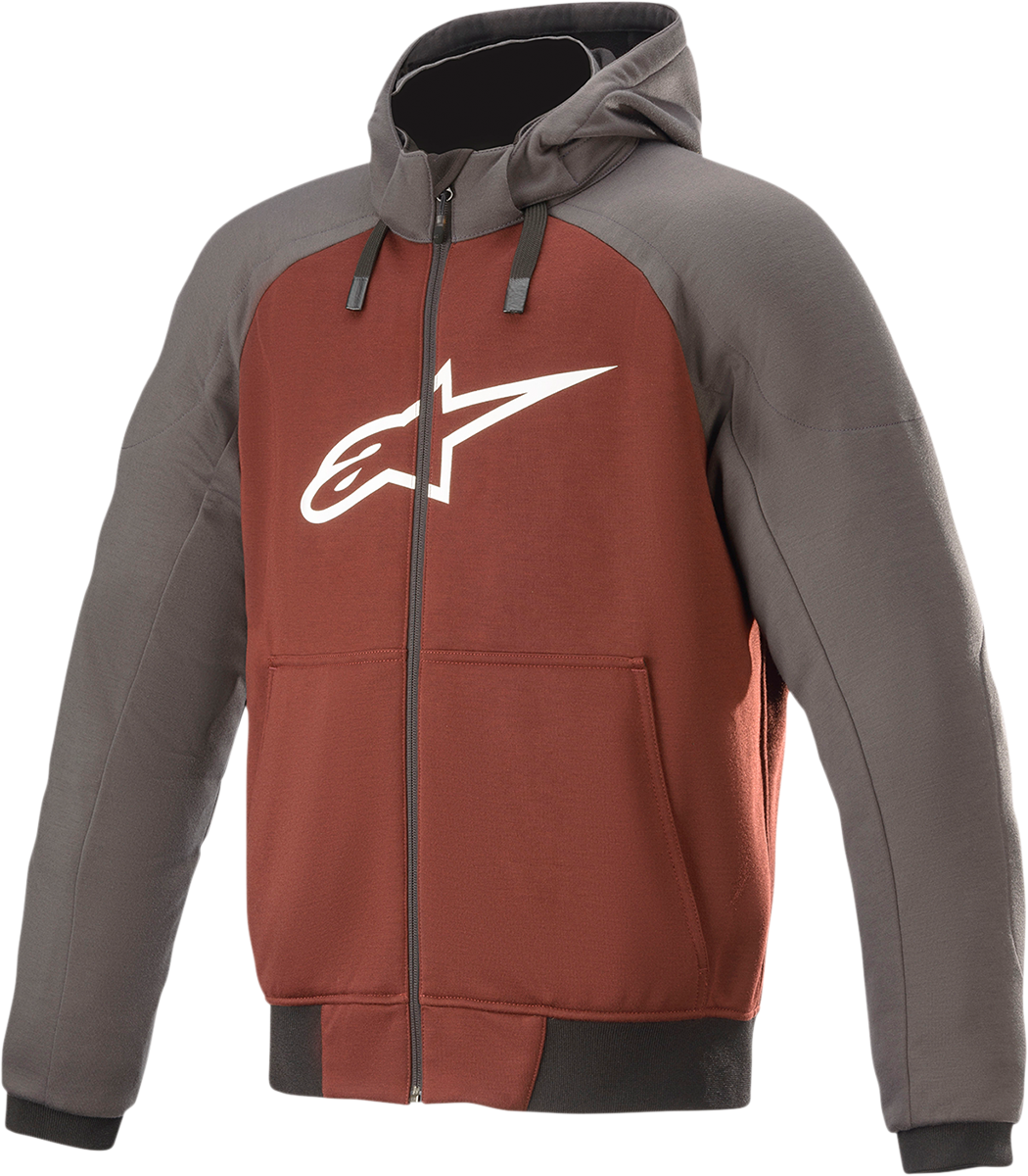 Alpinestars 21 Chrome Hoodie Gray/Burnt Orange 2XL 4200918-9134-2X