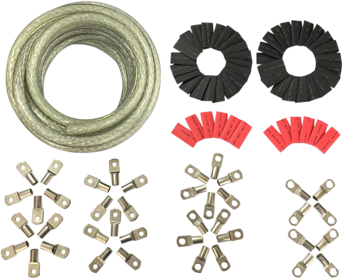 Drag Specialties Custom Battery Cable Kits Chrome 2113-0671