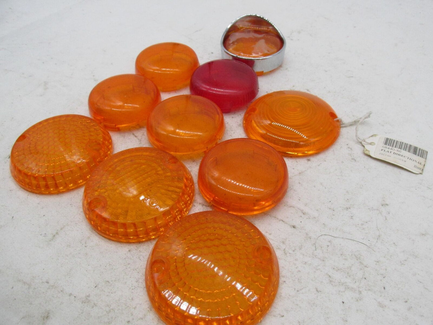 Mixed lot of Harley Davidson Amber Directional Turn Signal Lenses