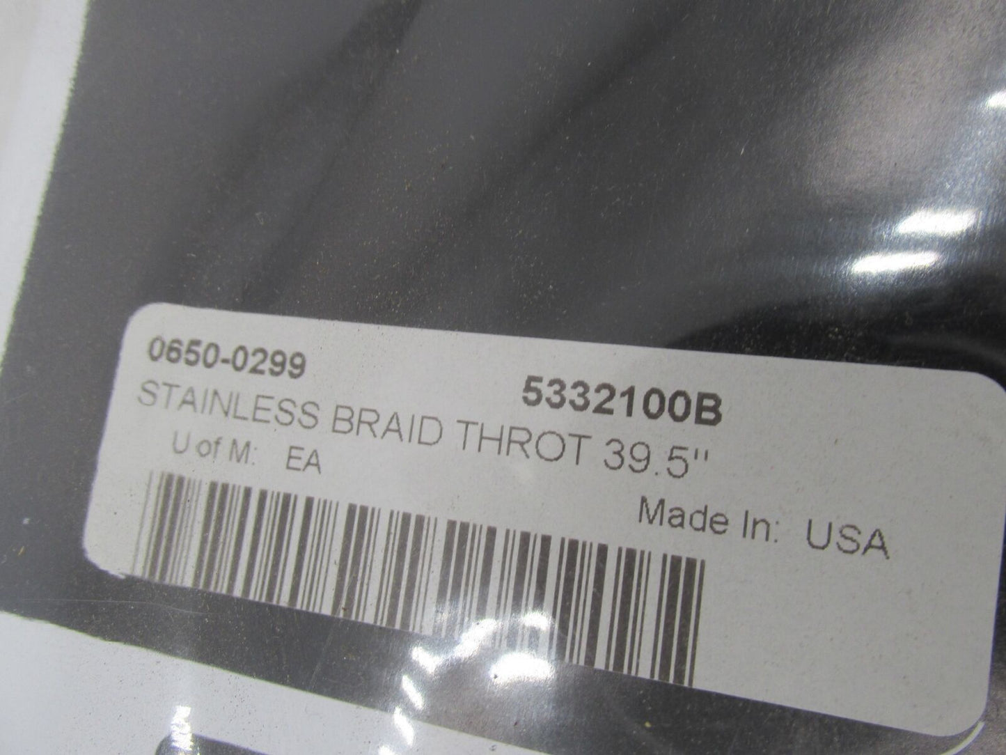 Drag Specialties Harley Stainless Steel Braided Throttle Cable 0650-0299