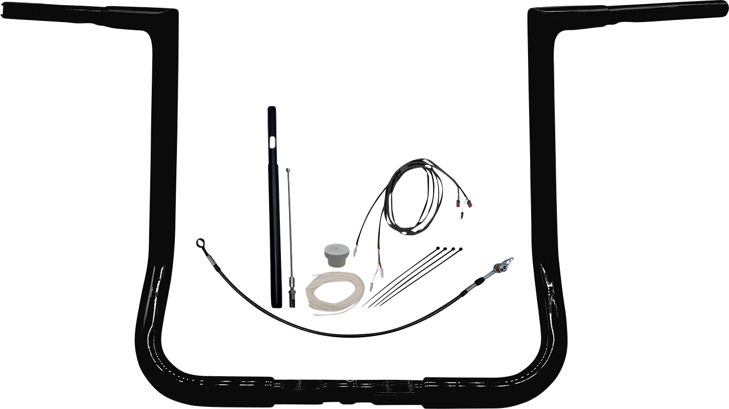Fat Baggers, Inc. 1-1/4" EZ Install Flat Top Handlebar Kit 16" Black 719016-B