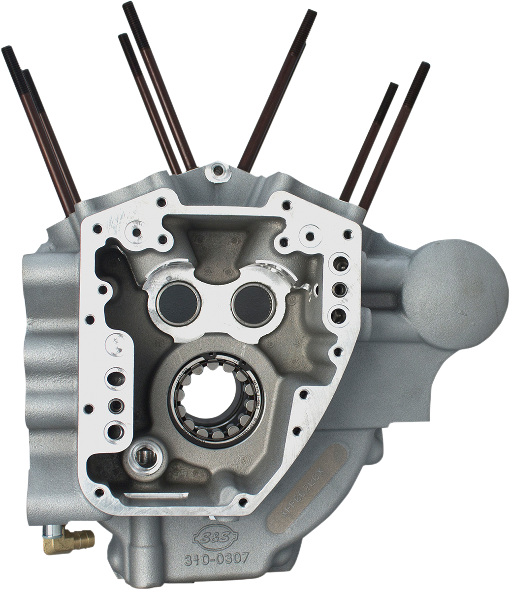 S & S Cycle Twin Cam Engine Cases Stock Bore Black 310-0367A