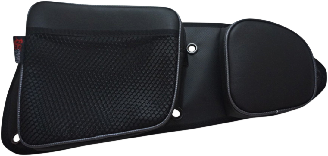 BS SANDS Door Bags Black Gray Front RZRDBFTGY