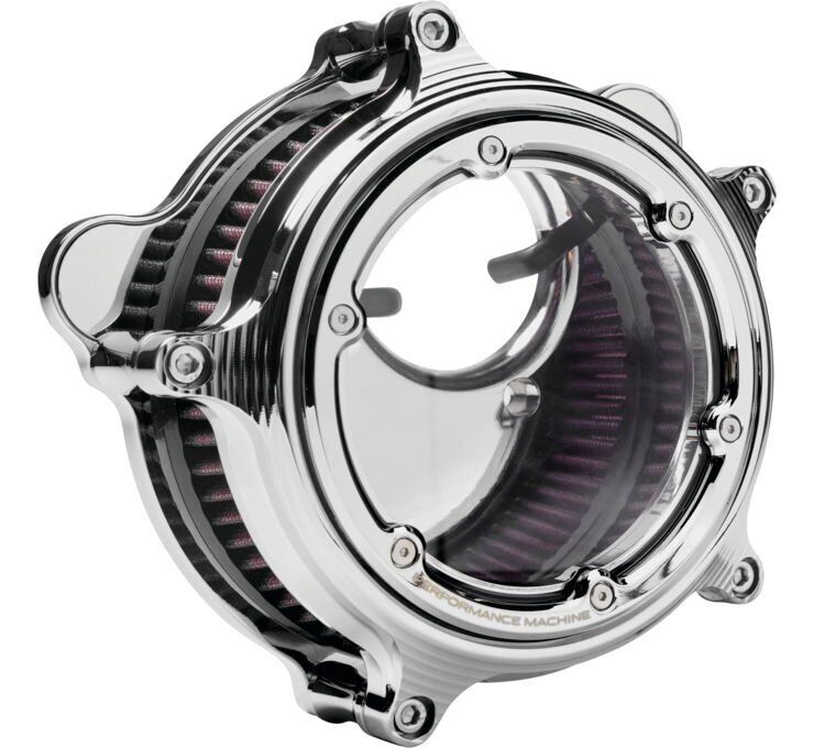 Performance Machine Vision Series Air Cleaners w/Bezel Chrome 0206-2157-CH