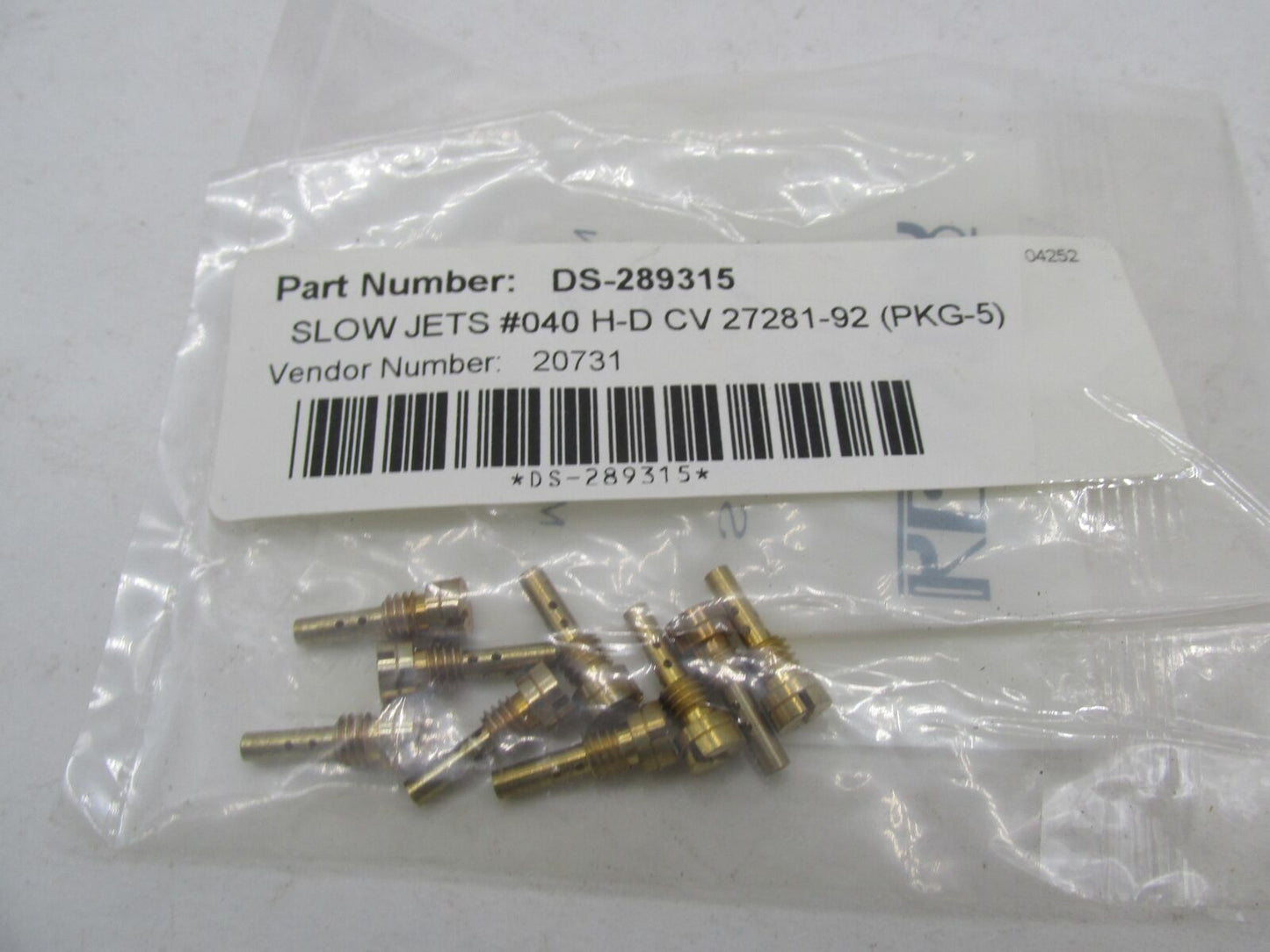 Lot of 9 Harley Davidson Keyster #40 Slow Carburetor Jets 20731