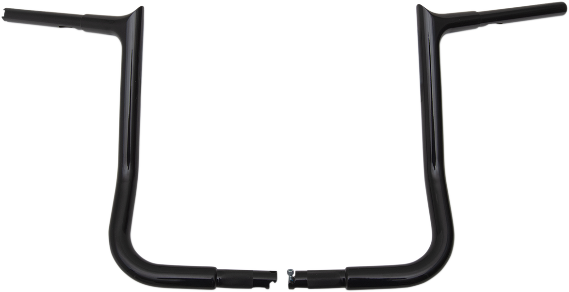 Fat Baggers, Inc. 1 1/4" EZ Install Pointed Top Handlebars 14" Black 905014-B