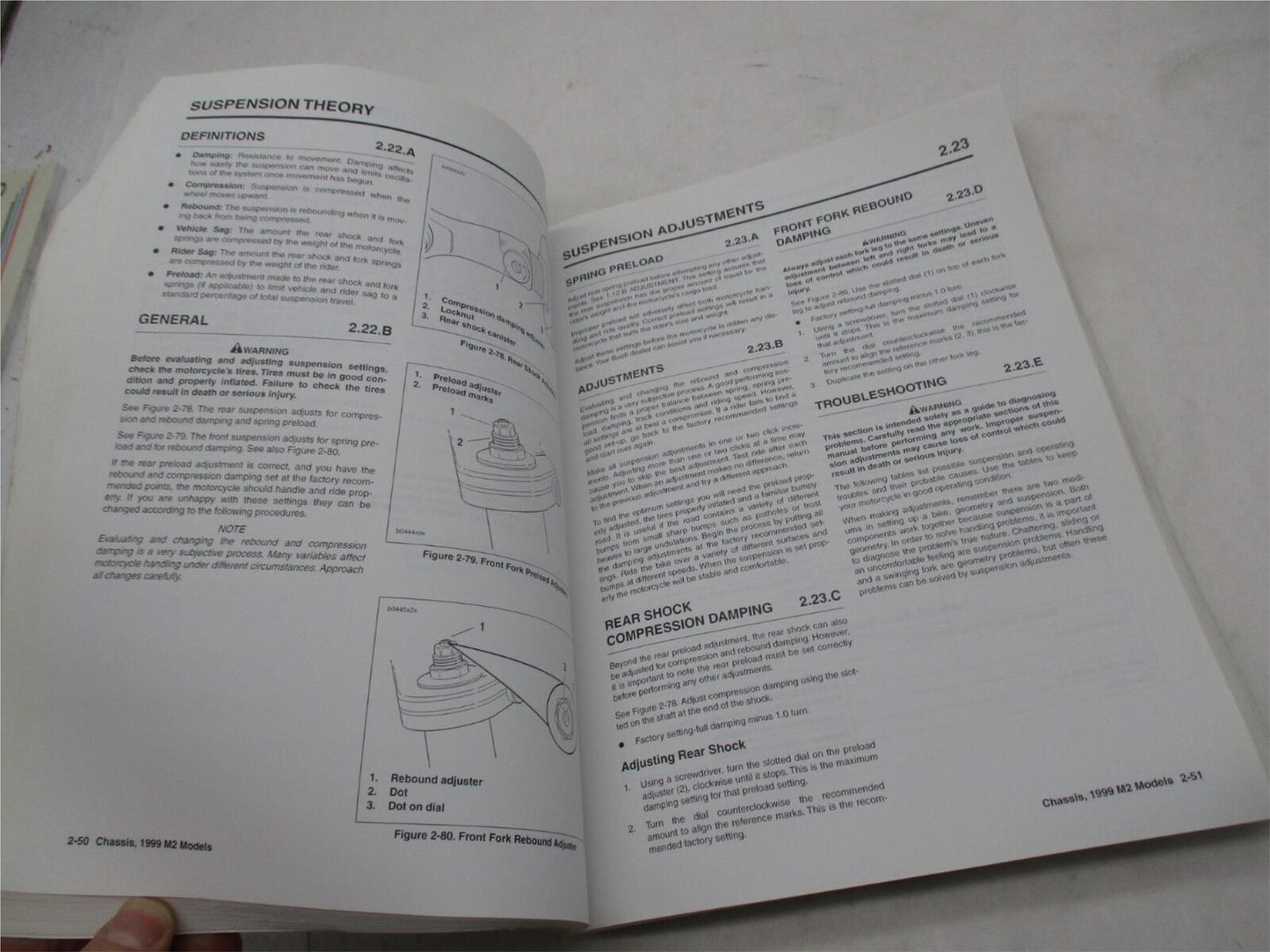 Buell Official Factory 1999 M2 Cyclone Service Manual 99491-99Y