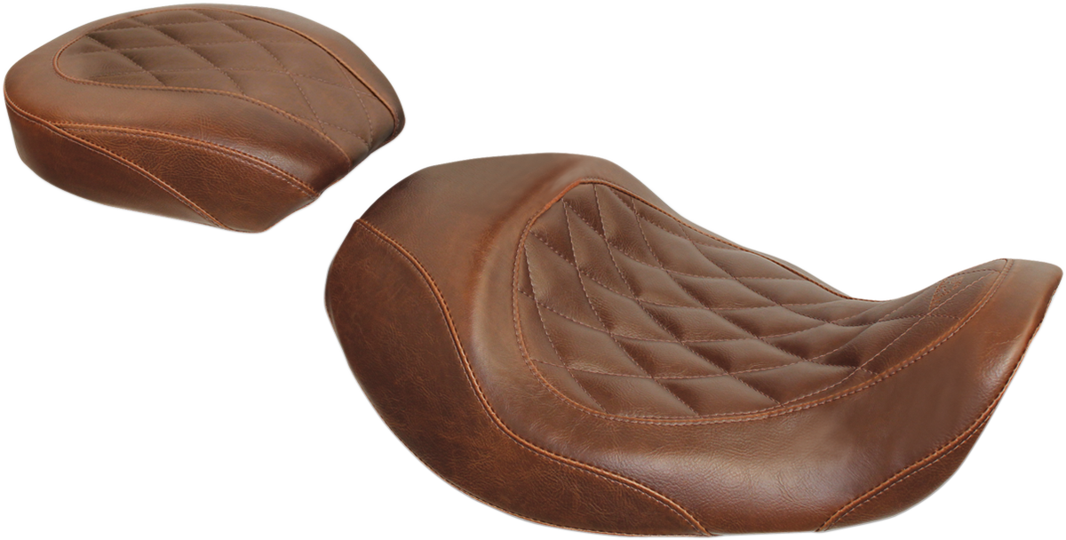 Mustang Wide Tripper Rear Seat Brown 76709