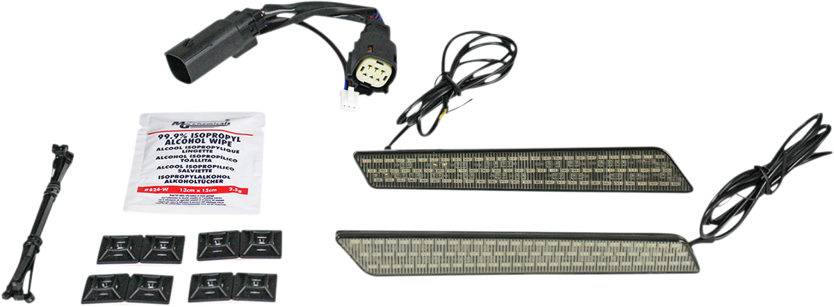 Custom Dynamics Dual Color LED Saddlebag Latch Lightz Smoke CD-LATCH-DC4-S