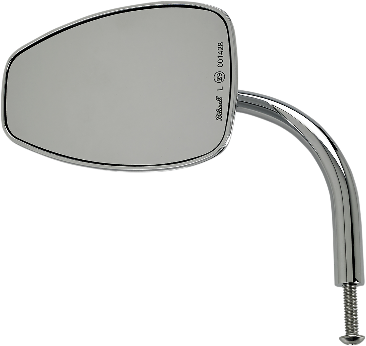 BILTWELL Utility Mirrors Chrome Tear Drop Each 6504-400-531