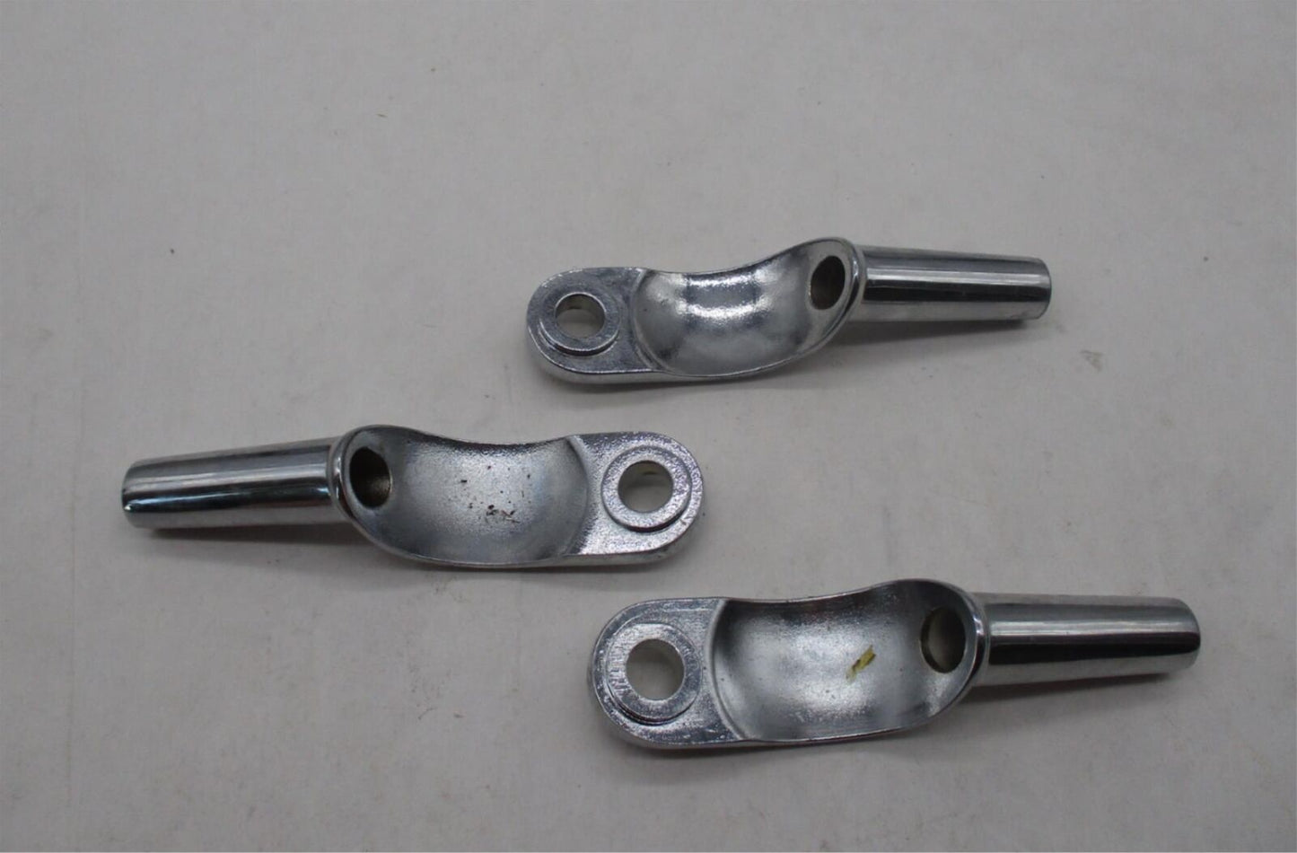 Lot of 3 Harley Davidson Turn Signal Relocation Chrome Brackets