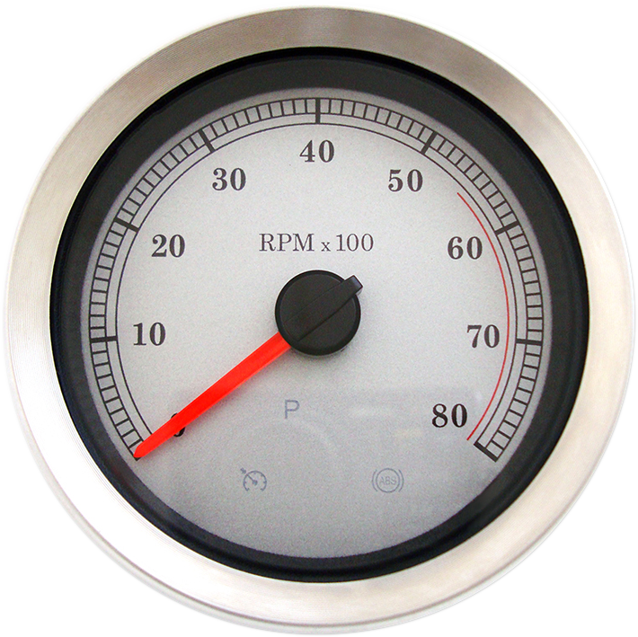 Drag Specialties 4" Tachometer Silver 2211-0167