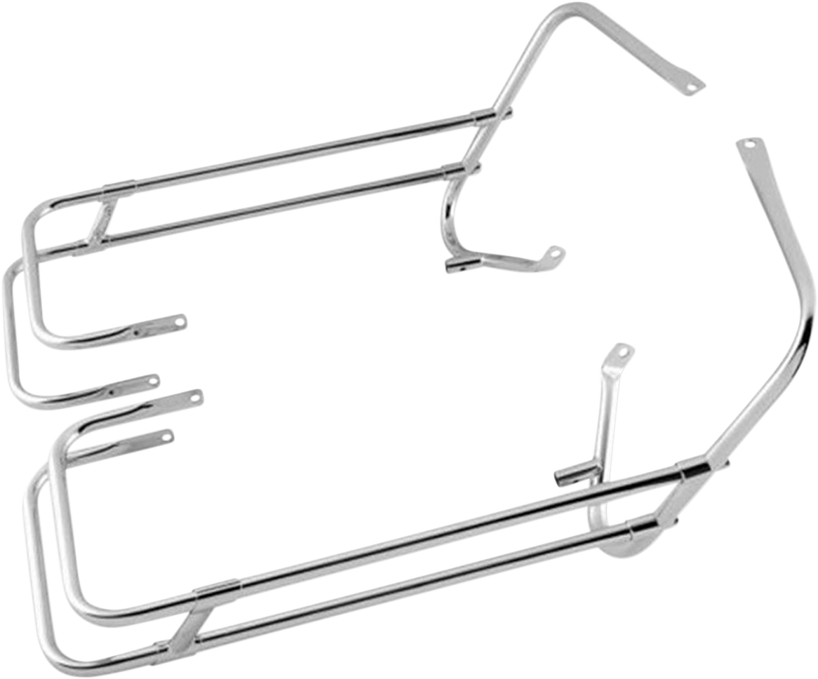 Drag Specialties Saddlebag Guard/Side Rail Kits Chrome 3501-1249