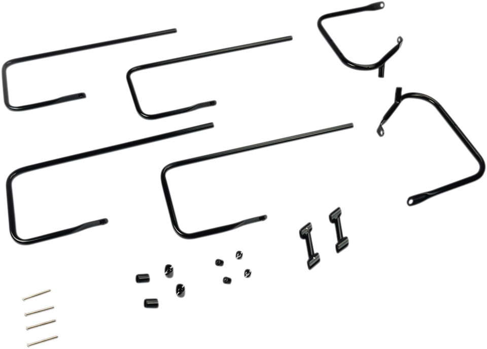 Drag Specialties Saddlebag Guard/Side Rail Kits Black 3501-1248