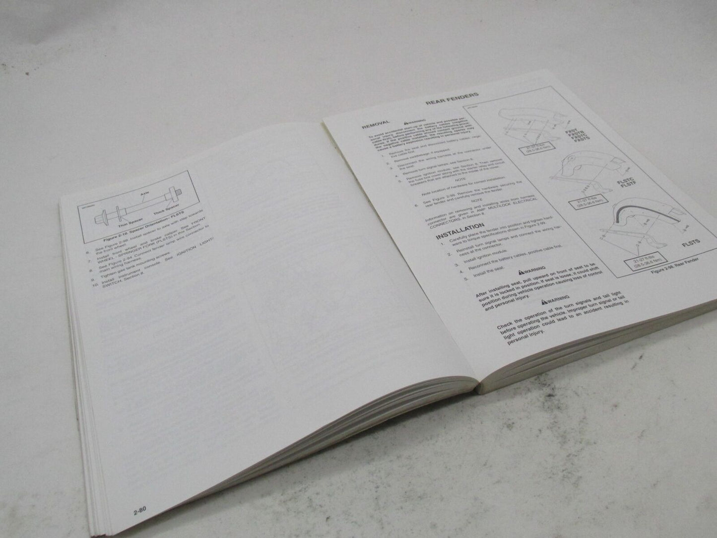 Harley-Davidson Official Factory 1999 Softail Models Service Manual 99482-99