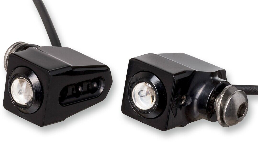 Joker Machine Rat Eye LED Turn Signals Black/Red 05-206-RB