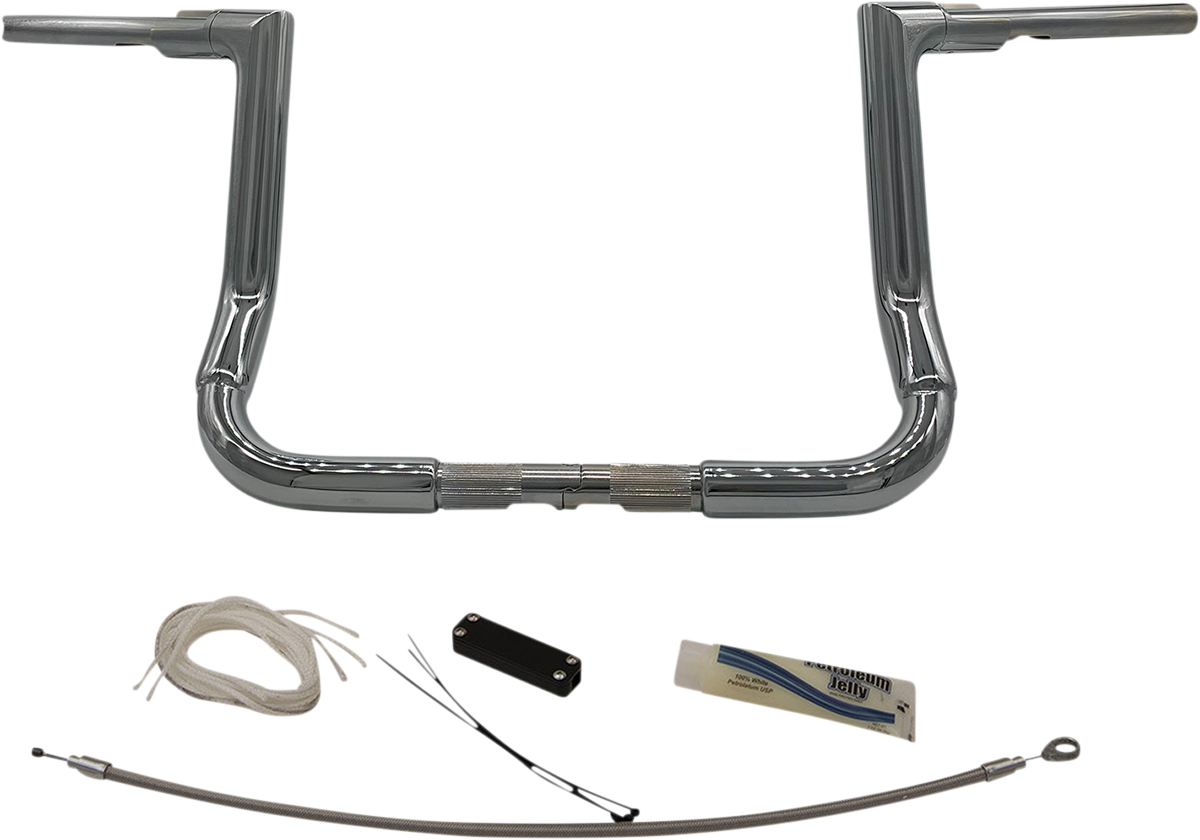 Fat Baggers, Inc. 1-1/2" EZ Install Flat Top Handlebar Kit 12" Chrome 609112