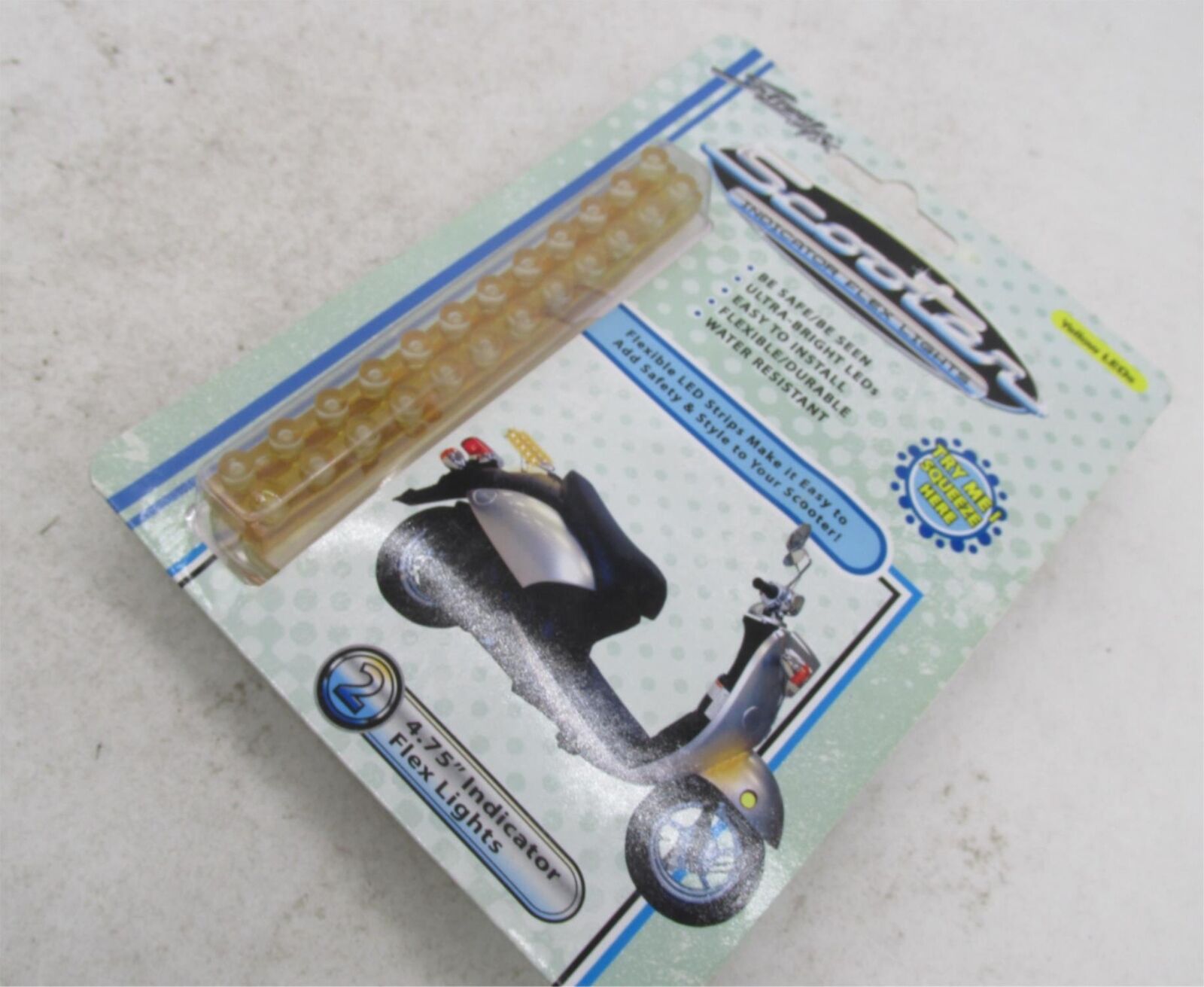 Pair of Street FX Scooter LED Indicator Amber Flex Light Strips