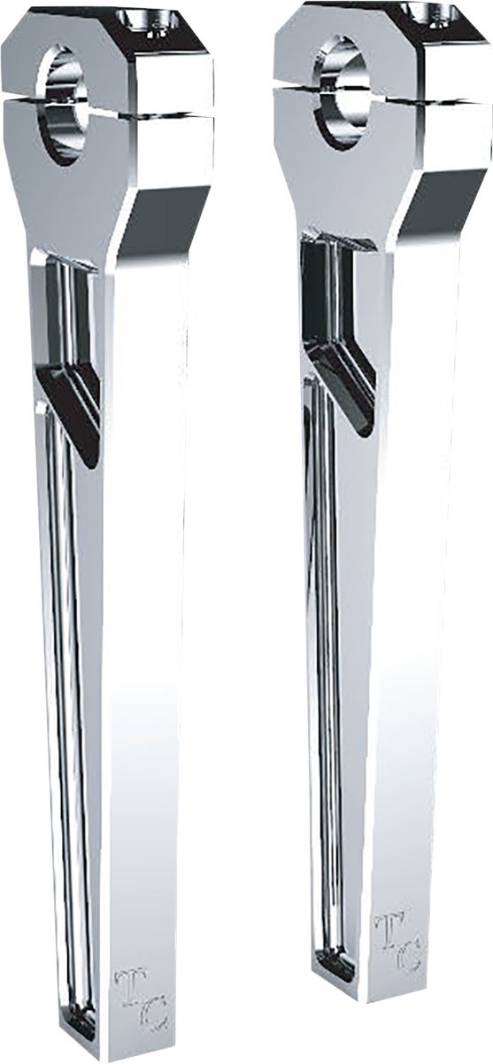 Todd's Cycle 1" Clamping Riser 10" Rise Chrome TD-R11-10