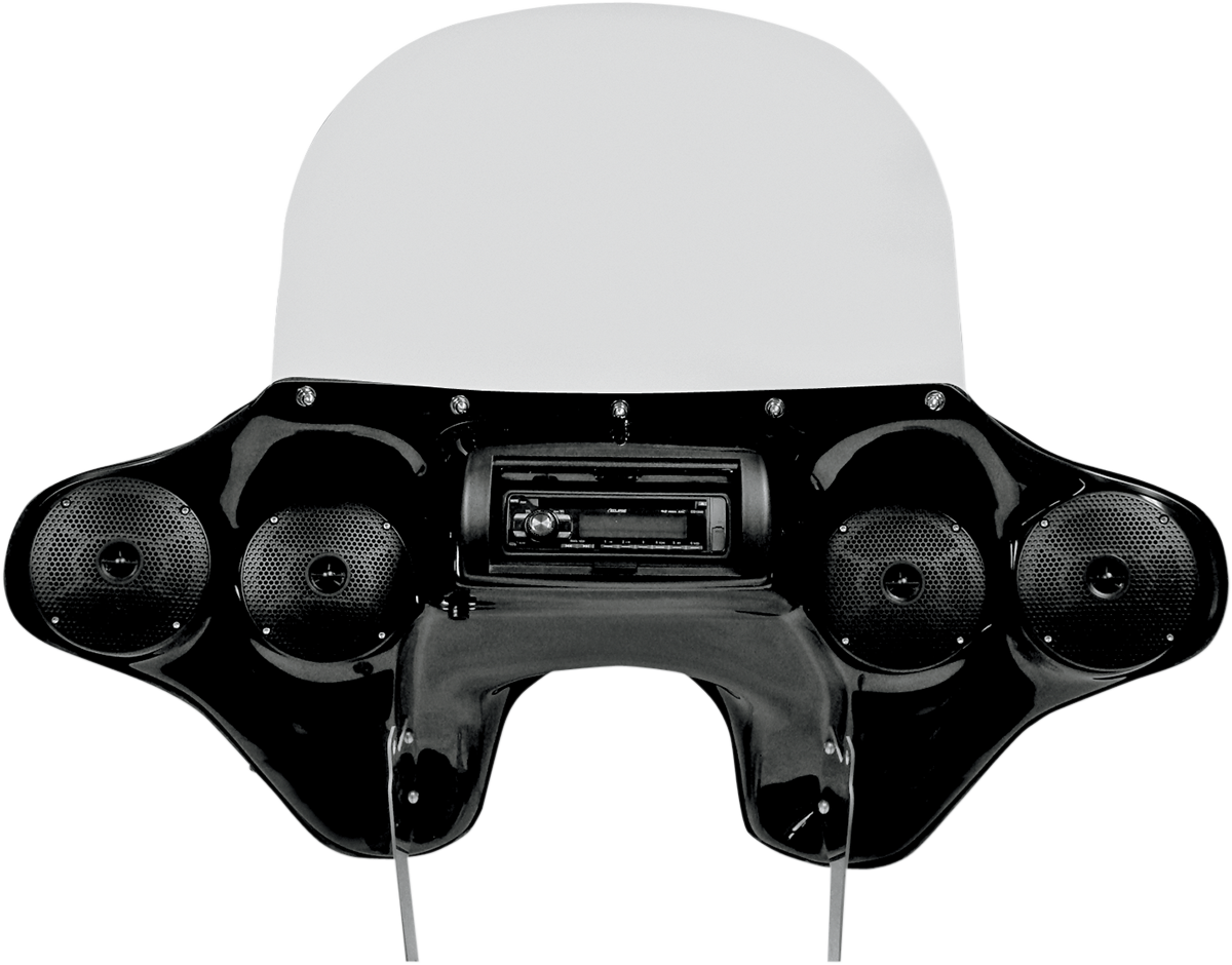 Hoppe Industries Quadzilla Fairing with Stereo Reciever HDF-SWBK-QZ