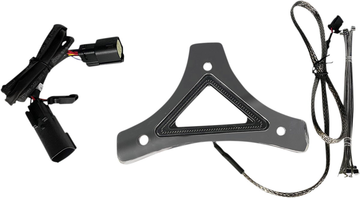 Custom Dynamics Dual Intensity Run & Brake LED Backrest Light Chrome CD-BR-BCM-C