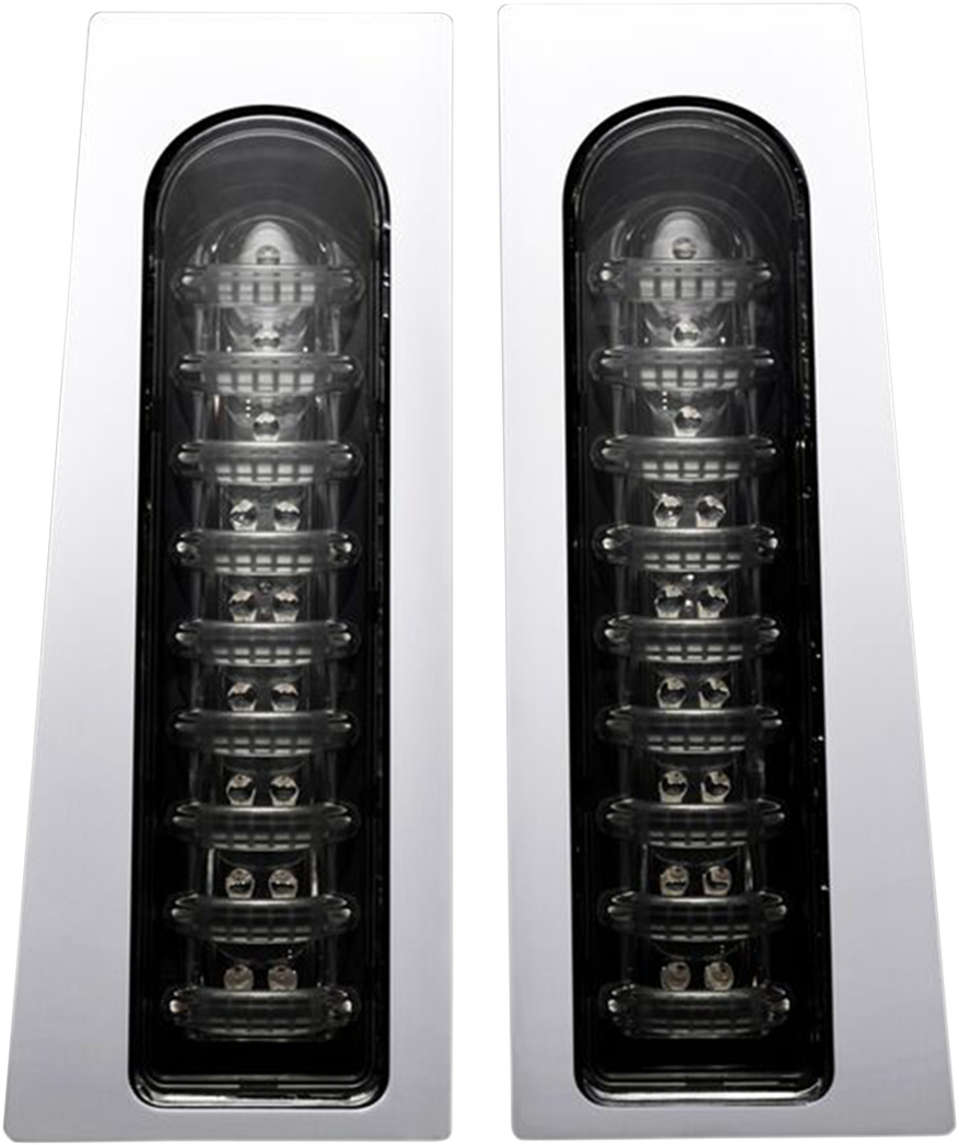 Custom Dynamics ProBEAM Fillerz Saddlebag Lights Chrome/Smoke PB-FILL-S-C