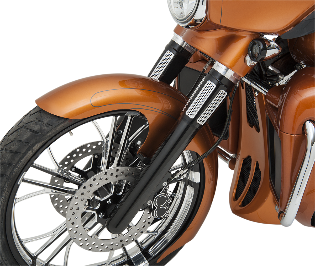 Arlen Ness Hot Legs for Bagger Models Black Smooth Dual Disc 40-513