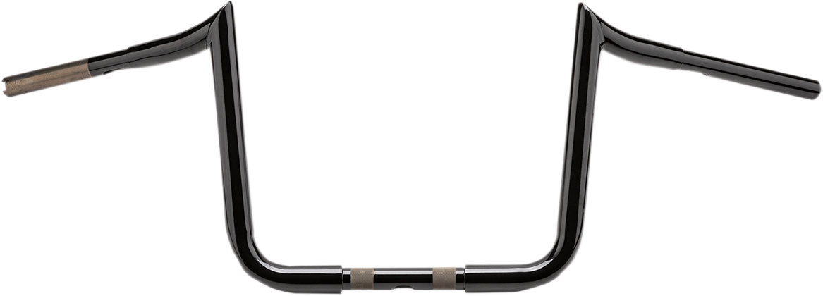 LA Choppers 1 1/4" Prime Ape Handlebars Black 16" End rise LA-7351-16B