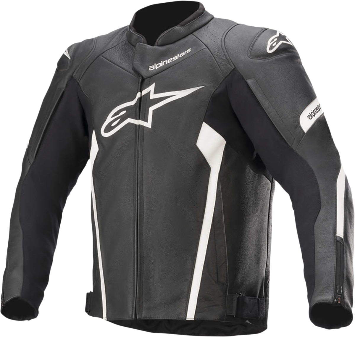 Alpinestars Faster V2 Airflow Leather Jacket Black/White 50 3103521-12-50