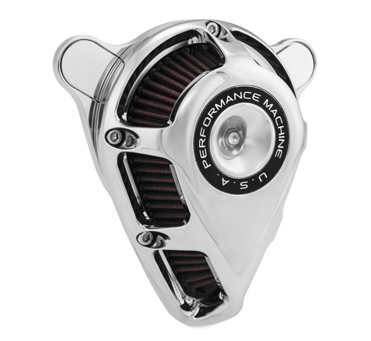 Performance Machine Jet Air Cleaners Chrome 0206-2140-CH