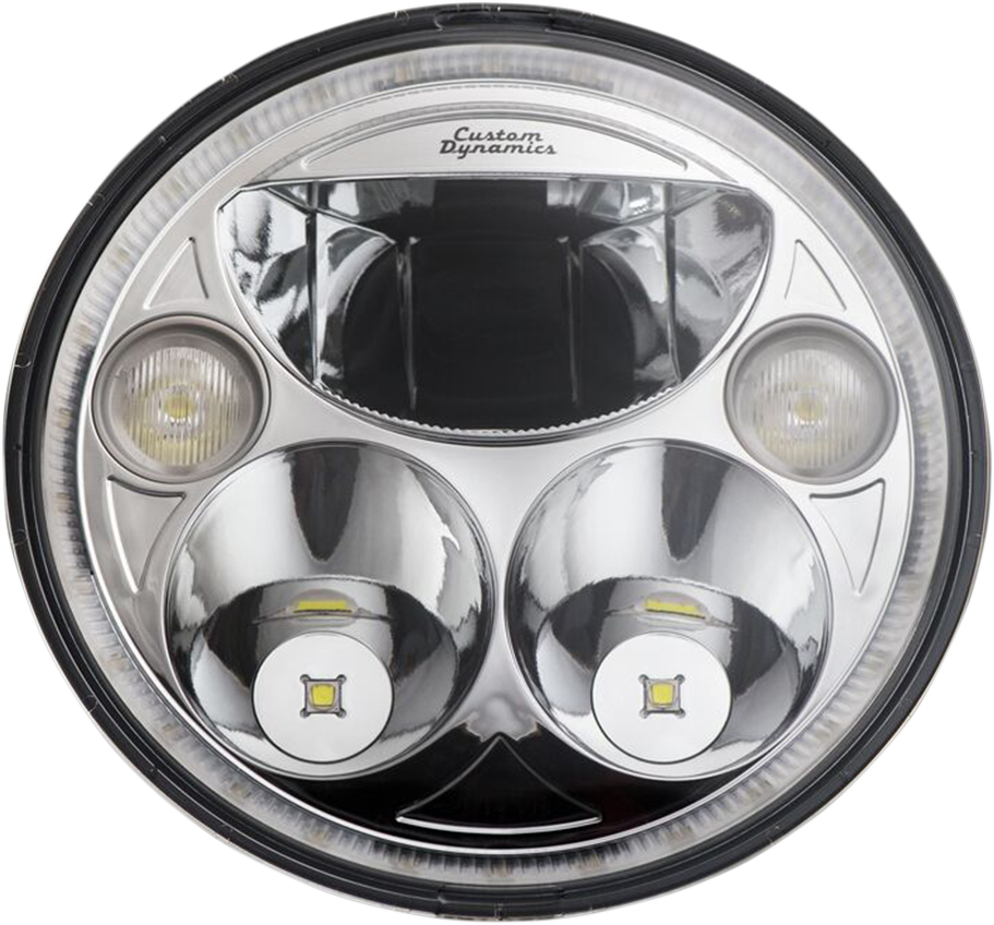Custom Dynamics 7" TruBEAM Headlights Chrome CDTB-7-I-C